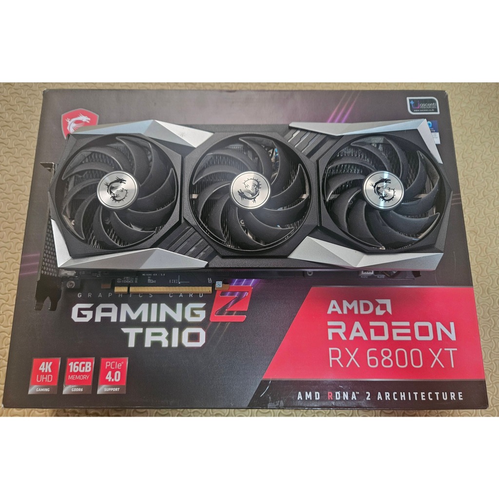 MSI RADEON RX 6800 XT GAMING Z TRIO 16G - 16GB GDDR6