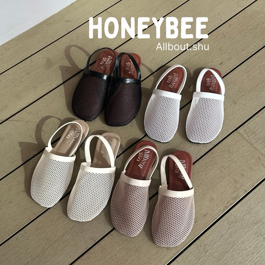 รองเท้า Allbout.shu (รุ่น Honeybee)ไม่ได้หวานเหมือน Honey แต่แกรมด้วยตาข่าย see through เทรนด์ฮิตของสาวแกรม(size 36-45)
