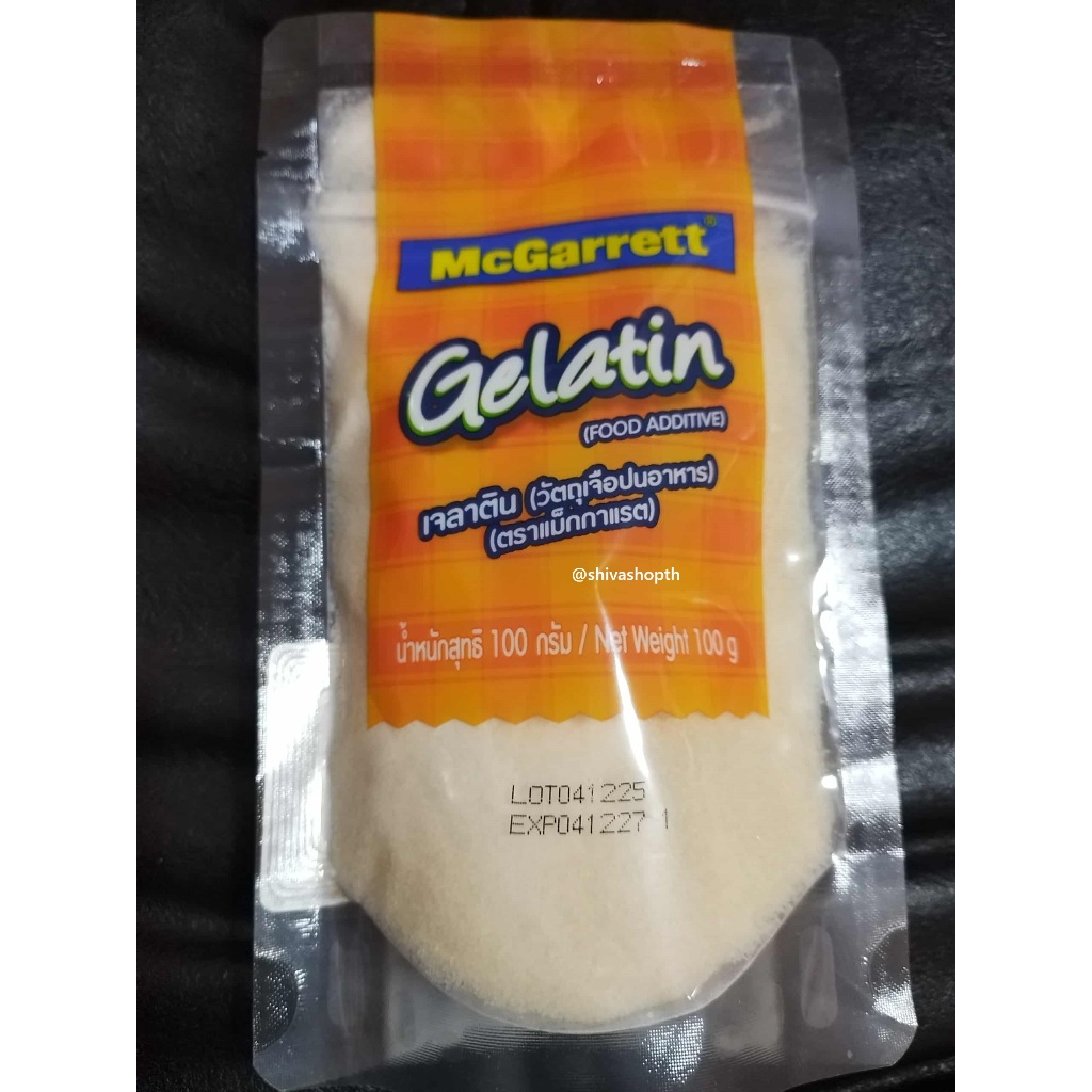 เจลาตินผง 100g McGarrett Gelatin