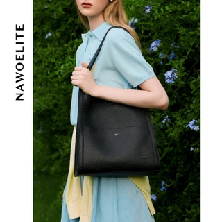 NAWOELITE Cube Bag กระเป๋าโท้ทขนาดใหญ่จุแล็ปท็อปได้ กระเป๋าสะพายไหล่ เรียบง่ายและทันสมัย กระเป๋า