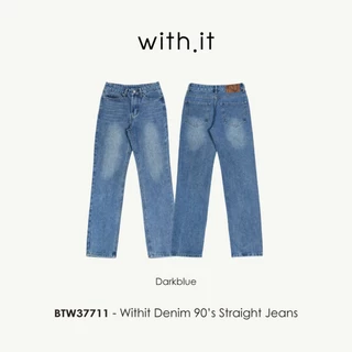 Withit Denim 90's Straight Jeans กางเกงยีนส์ขาตรงทรง 90's - BTW37711