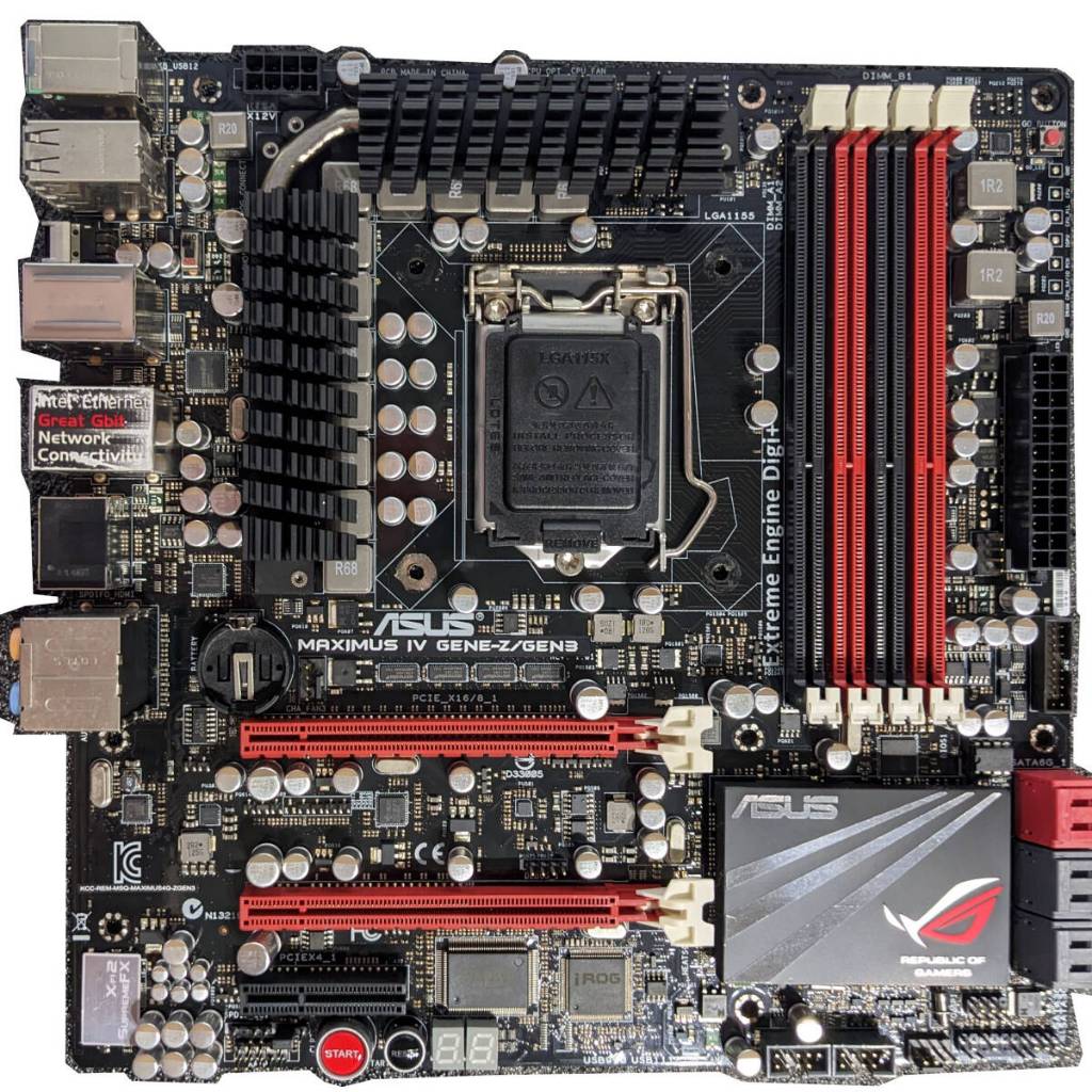 MAINBOARD (เมนบอร์ด) 1155 ASUS ROG Z68 MAXIMUS IV GENE-Z/GEN3 ตัวท็อป พร้อมส่ง