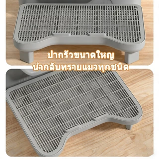 🏆 แผ่นดักทรายแมว 2IN1 2 ชั้น ถาดรองฉี่สุนัข พรมดักทรายแมว PP ช่วยดัก ทรายแมว ที่ติดตามเท้า แผ่น รอง ทรายแมว ขนาด ใหญ่
