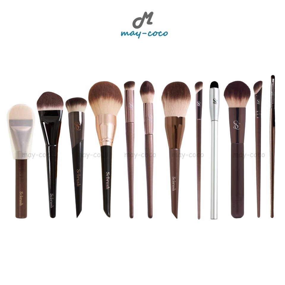ถูก/แท้/มีไลฟ์ แปรง Scbrush Foundation/Powder/Concealer/Lip/Contour Brush แปรงรองพื้น ปัดแก้ม คอนซีลเลอร์ ทาลิป คอนทัวร์