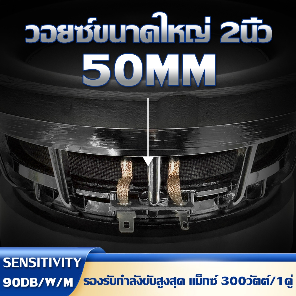 MO ซับ6.5นิ้ว ลำโพงเบส วอยซ์คู่ แม่เหล็ก120mm โครงเหล็กหล่อแข็งแรงไม่เกิดการบิดตัว หนาถึง25mm ซับรถยนต์ดอกซับ - รูปที่ 3