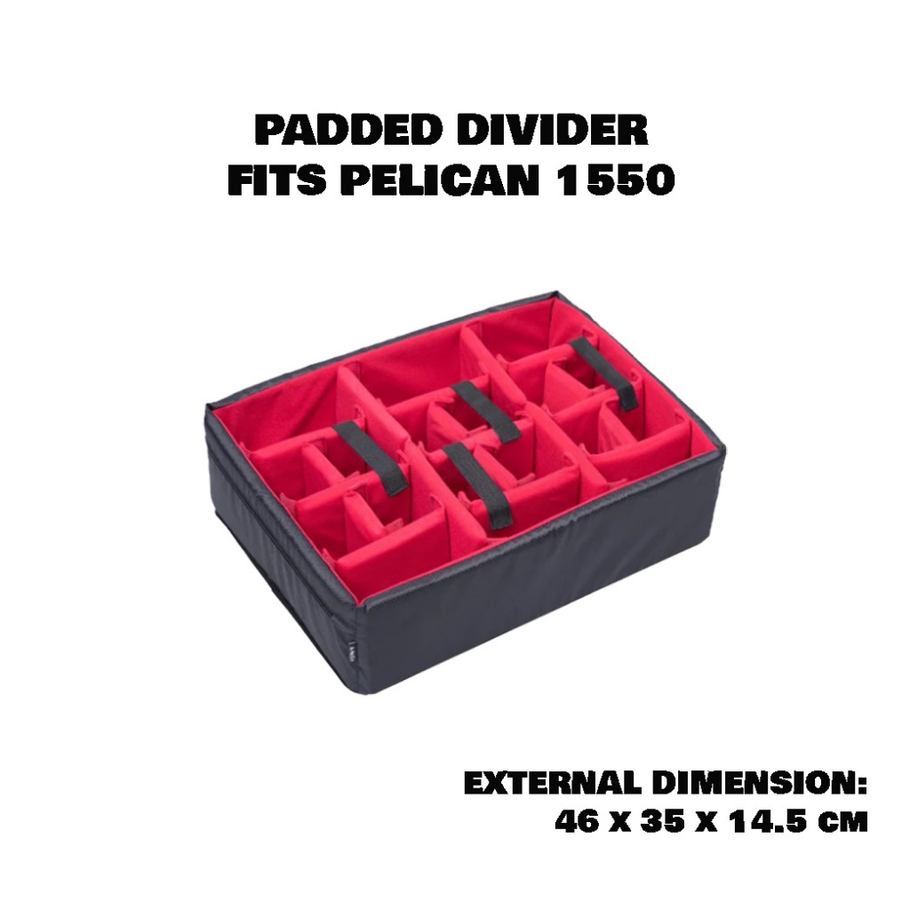 Insert Padded Divider for Pelican 1550 - ช่องสำหรับ Pelican รุ่น 1550