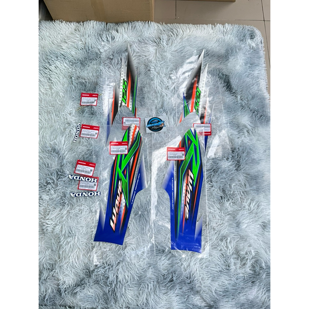 สติกเกอร์เวฟ125Rสีส้ม-เทาแท้ศูนย์🔹ทั้งคัน