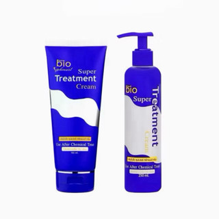 ไบโอทรีทเม้น Bio treatment Green Bio Super Treatment Cream  ทรีทเมนท์ดูแลเส้นผม. แบบขวด250 ml./แบบหลอด150ml. ราคาต่อชิ้น