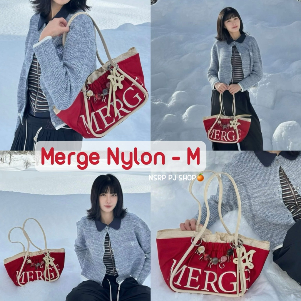 [พร้อมส่ง-ส่งด่วน🔥] 🤎🤍❤️🖤 𝐌𝐞𝐫𝐠𝐞 𝐍𝐲𝐥𝐨𝐧 𝐌𝐞𝐝𝐢𝐮𝐦 (ไซส์ 𝐌) ใช้โค้ดลด20-30%ได้ - รูปที่ 4