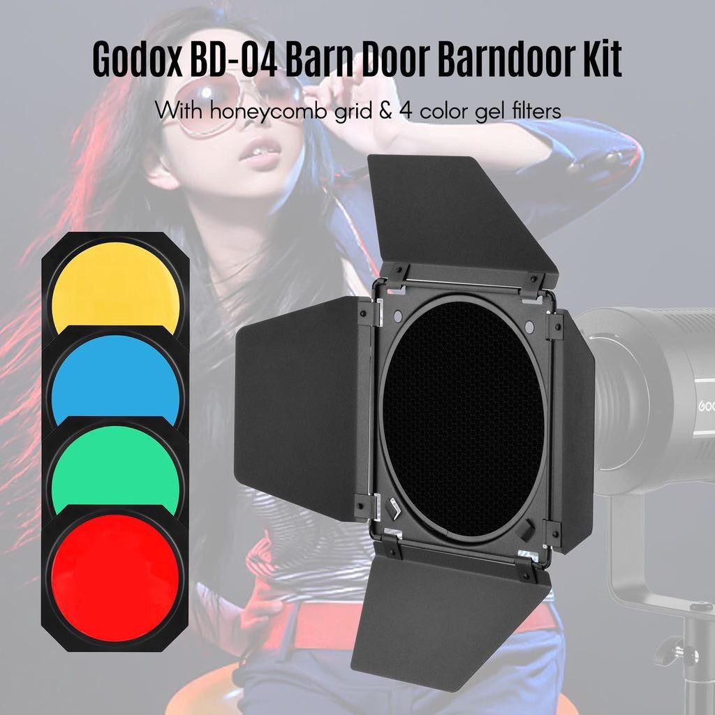 BD-04 Barndoor ควบคุมทิศทางแสง BanDoor BD04 Honey Grid บานดอร์ เจลสี for Standard Dish 18cm