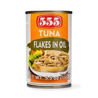 555 Tuna Flakes in Oil 155g
