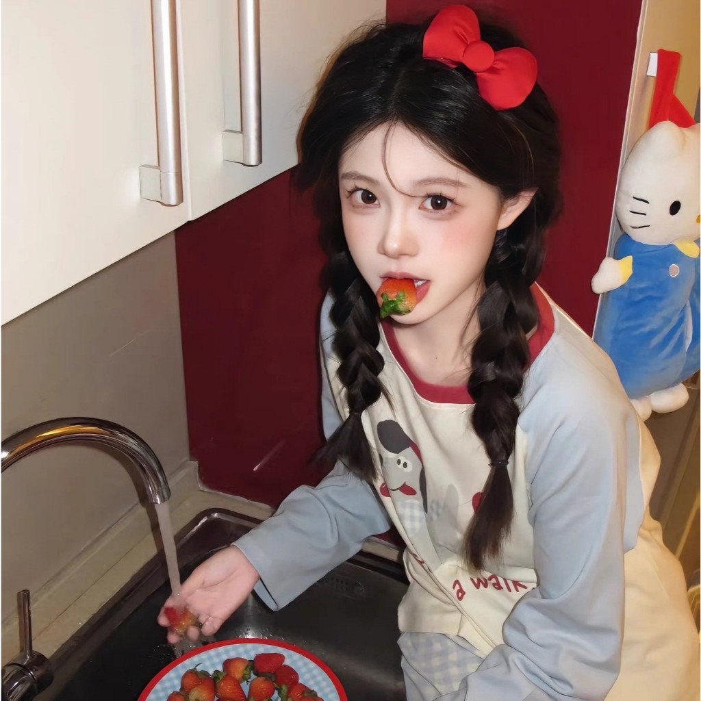 [PS-พร้อมส่งในไทย]  กิ๊บติดผมแฟชั่นเกาหลีคิตตี้ โบว์สีแดง เนื้อโบว์ผ้านุ่ม ขนาด 10x5.5 cm. สีแดง ไม่ลอก กิ๊บคิตตี้ - รูปที่ 5