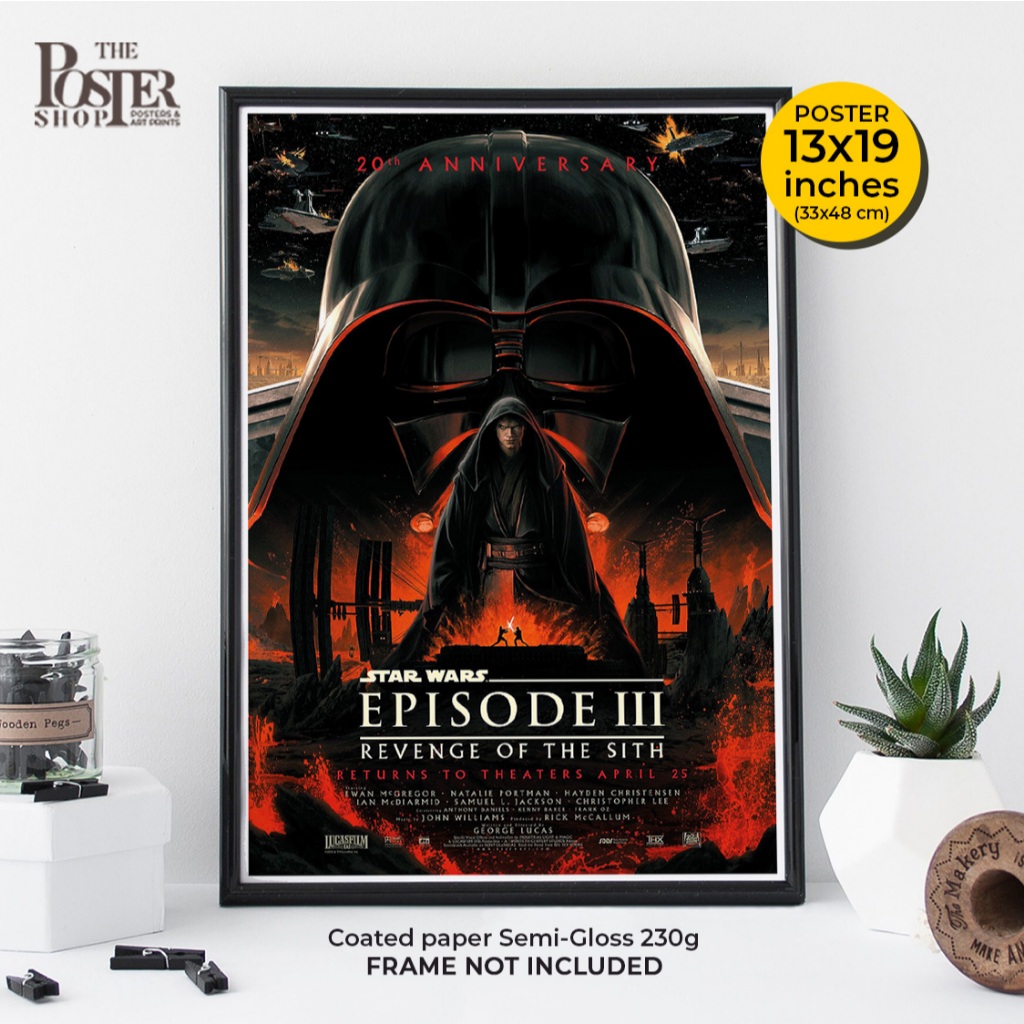Star War : The Phantom Menace, Episode I 25th Anniversary Poster  โปสเตอร์ 25ปี สตาวอร์ ภาค1