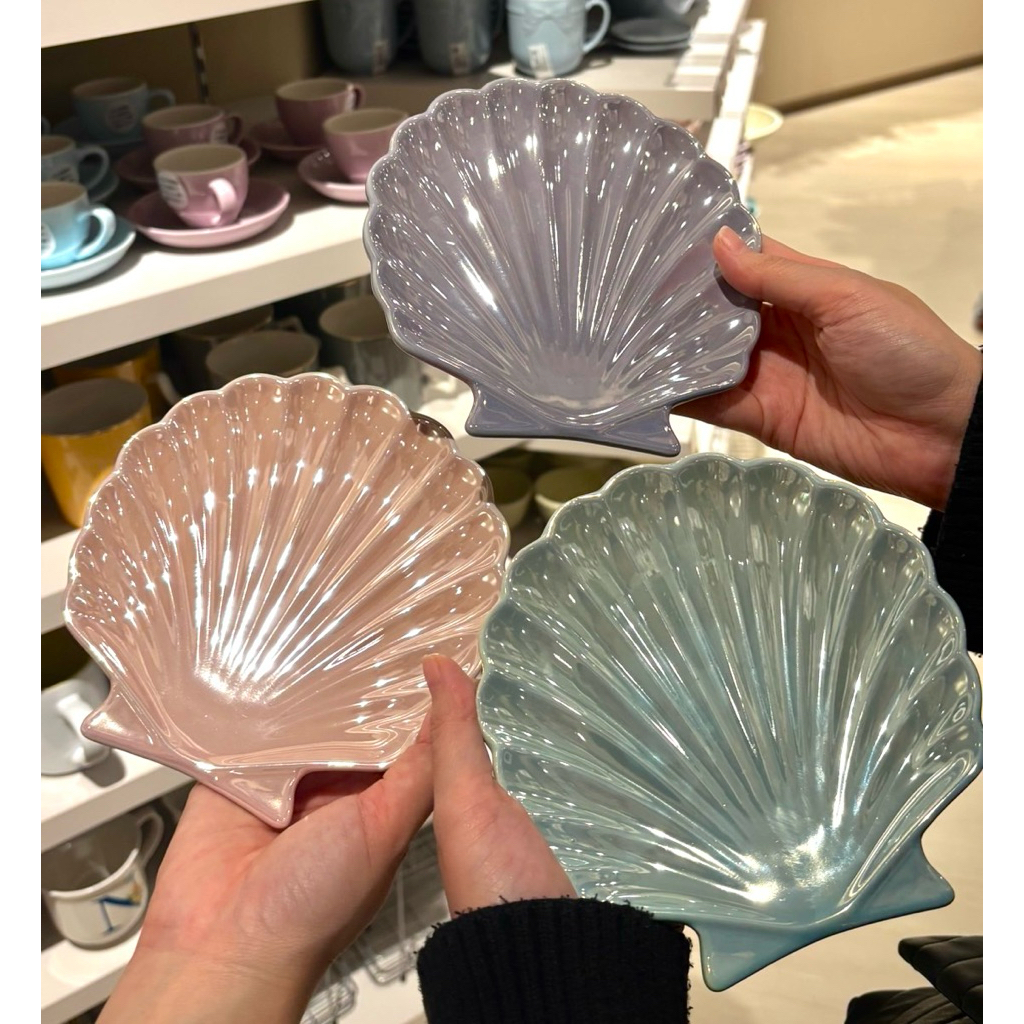 NEW‼️ จานเซรามิกรูปเปลือกหอย 🐚