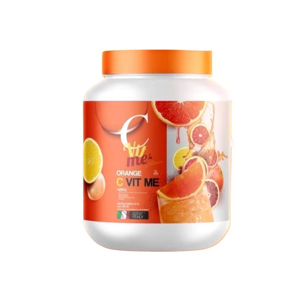 แบบชง ซีวิตมี C VIT ME วิตามินซีส้มเลือด วิตซีถัง / ซอง + Zinc ต้านอนุมูลอิสระ ดูดซึมได้ดี