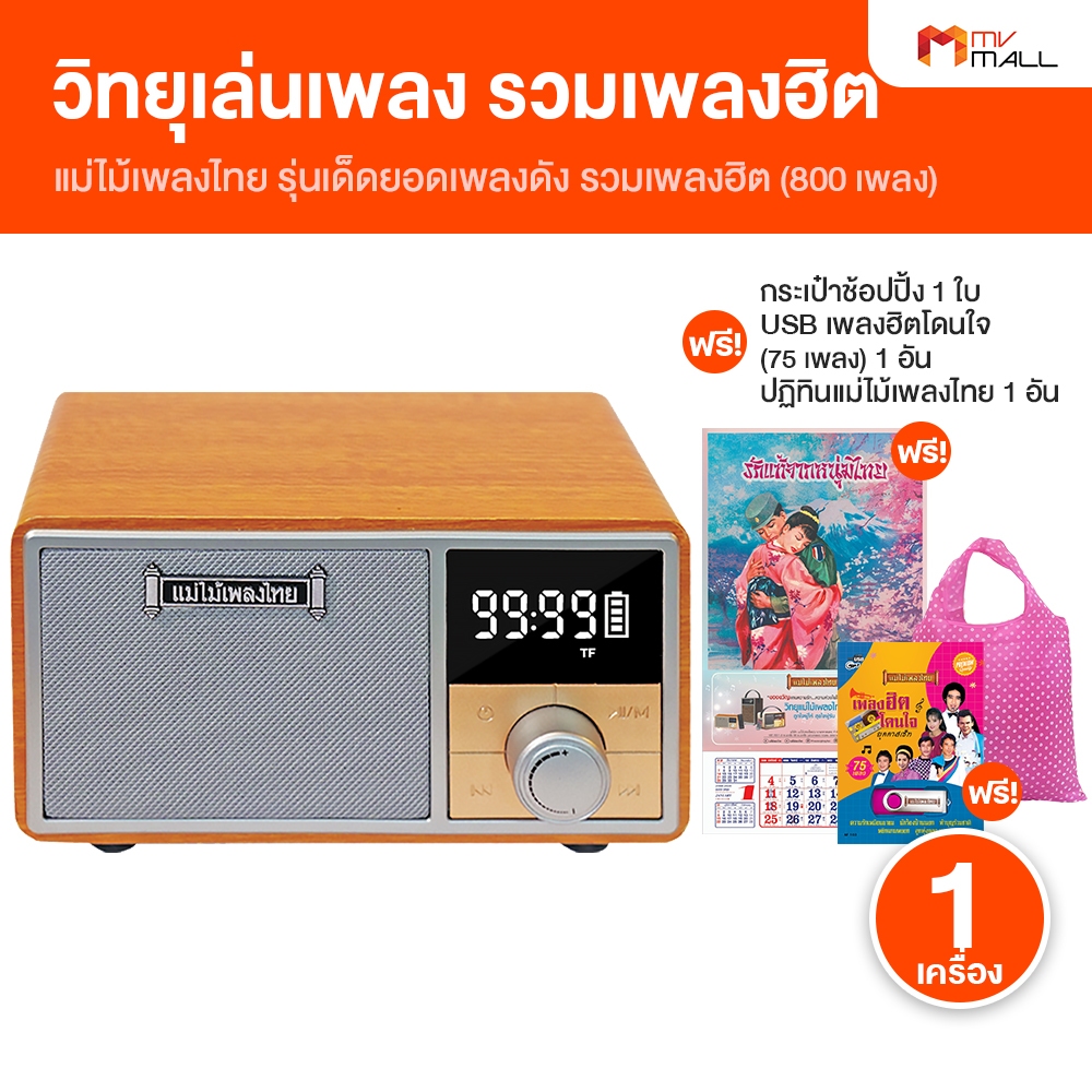 [พร้อมของแถม] แม่ไม้เพลงไทย รุ่น เด็ดยอดเพลงดัง วิทยุเพลงลูกทุ่ง เพลงลูกกรุง เพลงดังในตำนาน 800 เพลง