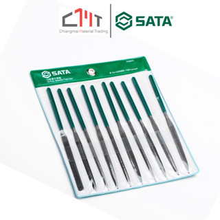 SATA ชุดตะไบเข็มคละแบบ 10 ชิ้น 4x160 mm. No.03802