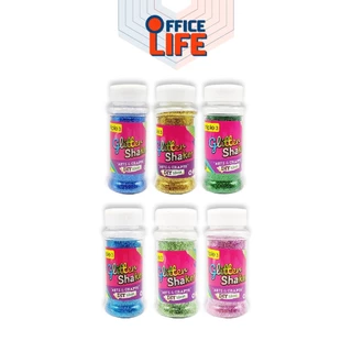 Triple3 (ทริปเปิ้ลทรี) Glitter Shaker กากเพชร กากเพชรตกแต่ง กากเพชรแบบขวด มีให้เลือก 11 เฉดสี ปริมาณ 80g ( 1 ขวด )