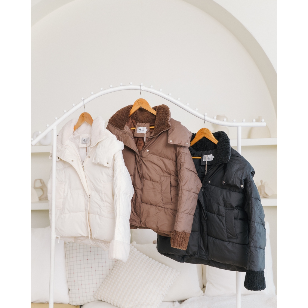 SNOWCOVER - SC220 Snowcover Teddy Hooded Puffer Down Coat เสื้อโค้ทขนเป็ดสังเคราะห์เกรดพรีเมียม ให้ความอบอุ่นสูง