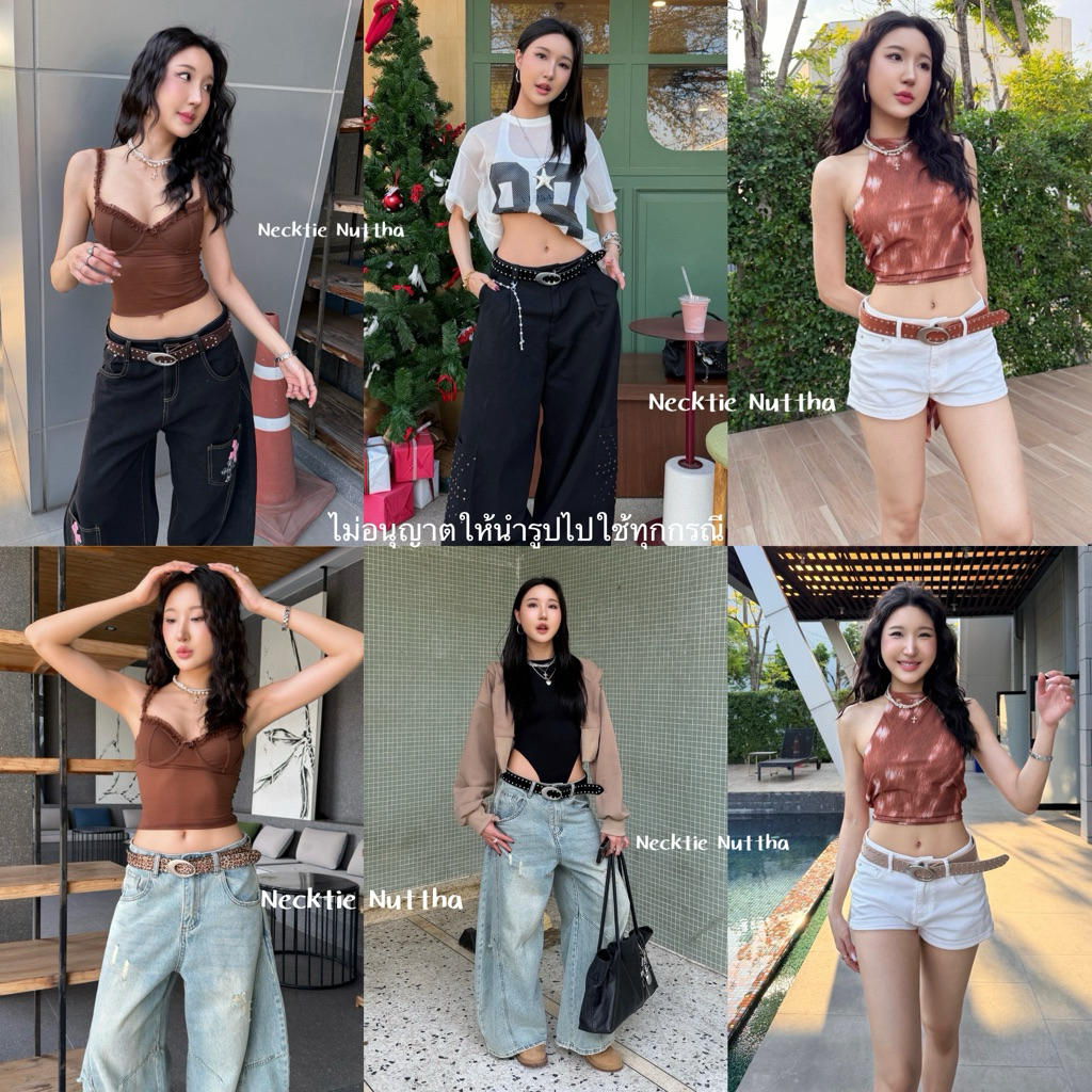 𐙚 Rivet belt (เอว27-35 นิ้ว)- พร้อมส่ง  เข็มขัดหนังกลับ หัวเข็มขัดสีเงิน ( กว้าง 3.8 CM.,ยาว 100 CM.)