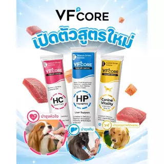 ขนมแมวเลีย VFcore ไลซีน, บำรุงเลือด, บำรุงข้อต่อ, วิตามินรวม และ บำรุงไต ขายแบ่งเป็นซอง 🔥โปรดอ่านรายละเอียดสินค้า🔥