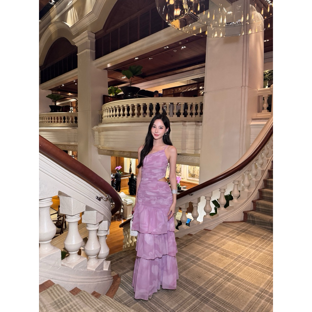 𝐕𝐢𝐞𝐧𝐧𝐚 𝐌𝐚𝐱𝐢 𝐃𝐫𝐞𝐬𝐬 ( พร้อมส่ง )เดรสไปงานแต่ง เดรสออกงาน เดรสไปดินเนอร์ รูปที่ 7