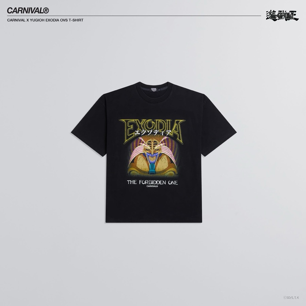 CARNIVAL X YUGIOH EXODIA OVS T-SHIRT BLACK ‼️ size M ‼️