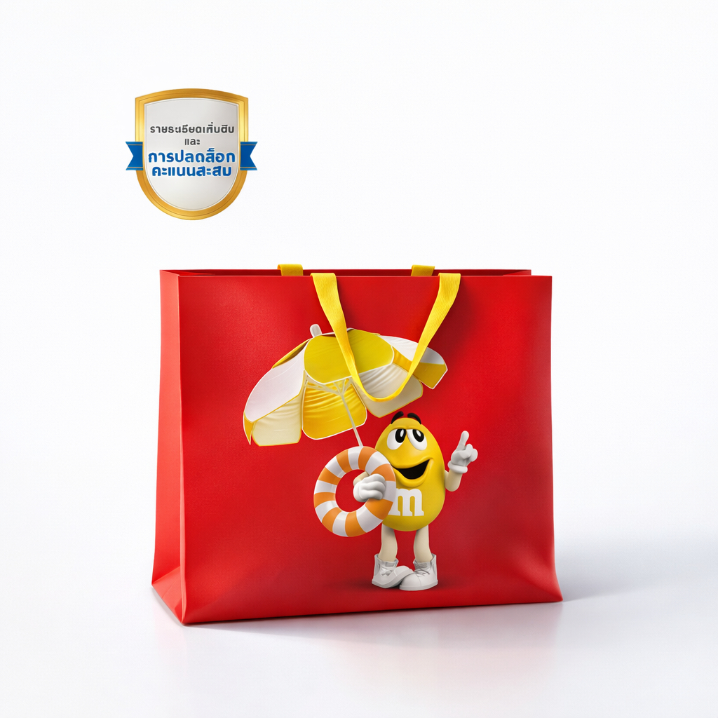 [สินค้าสมนาคุณ] M&M'S Grocery Bag - Travel (Red)