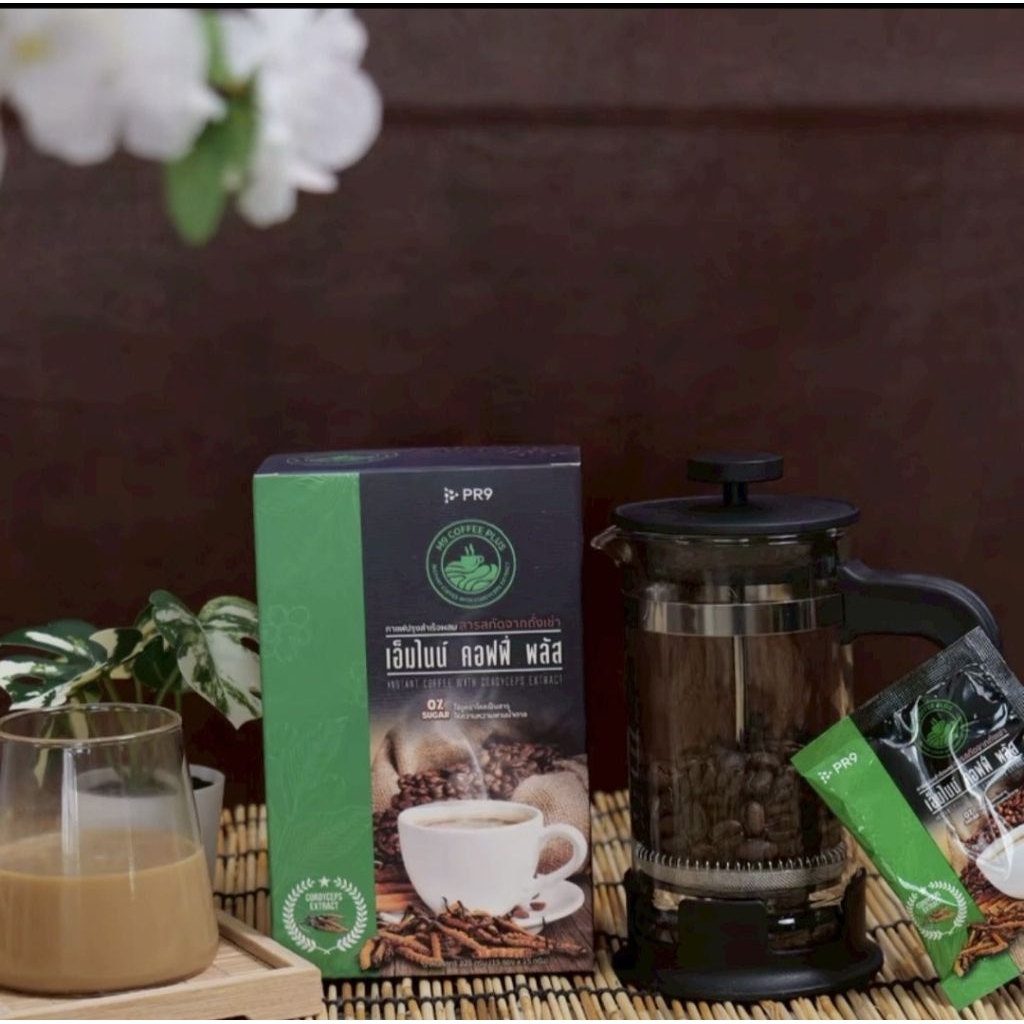 M9 COFFEE PLUSกาแฟปรุงสำเร็จรูป ผสมสารสกัดจากถังเช่า (สูตรใหม่)