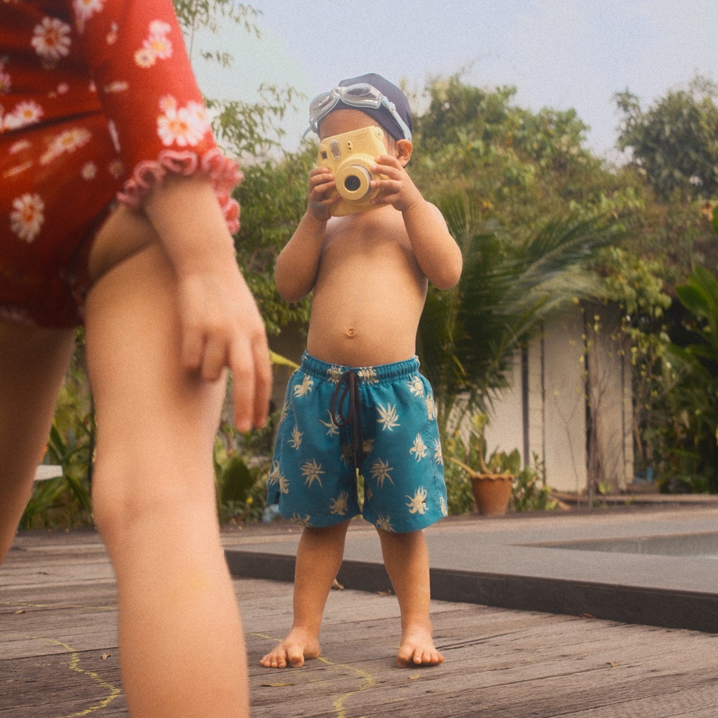 APRILPOOLDAY KIDS ARUN PRINT TRUNKS