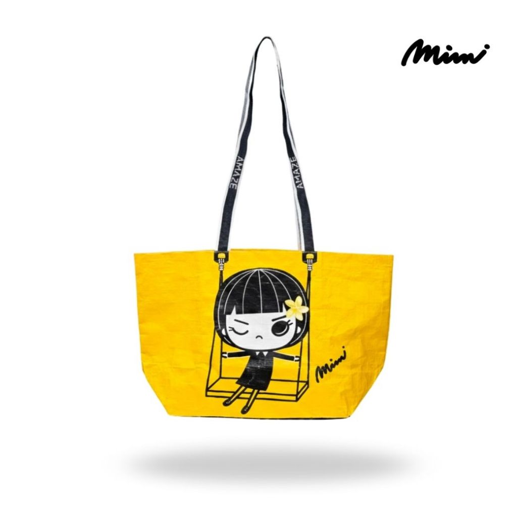 Mimi กระเป๋าใส่ของรักษ์โลก ลาย Mini Mimi Swing Bag (A9X8YE)