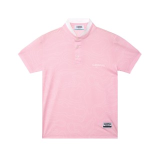 CARNIVAL CNVGOLFPL009PK GOLF WOMENS TOPO MAP POLO PINK
