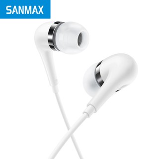 sanmax หูฟัง XE600 3.5mm ไมโครโฟนในตัว เสียงดี  A A（รับประกั…