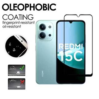 ฟิล์มกระจก แบบเต็มจอ สำหรับ Xiaomi Redmi15C / Poco C85 เต็มแ…