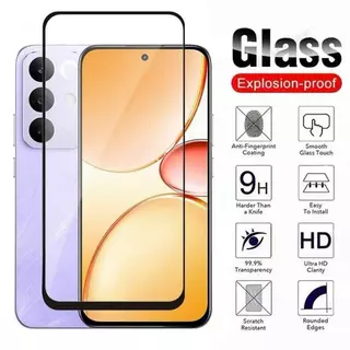 ฟิล์มกระจกนิรภัย สำหรับ Oppo Realme C85 / Realme15X 15T 14X 12 12X 13 13X 11 11X 9D เต็มจอ