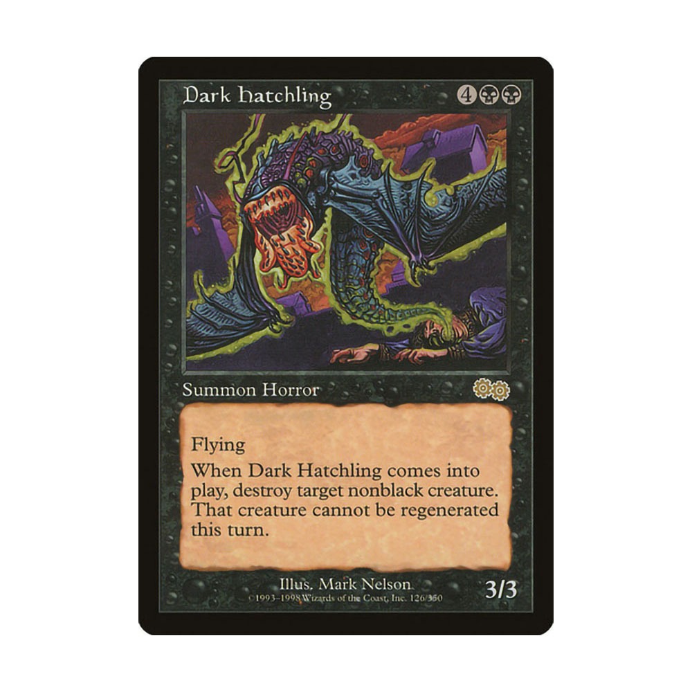 [MTG] Dark Hatchling [UZS] [BLACK] [R] - Magic the Gathering SINGLES