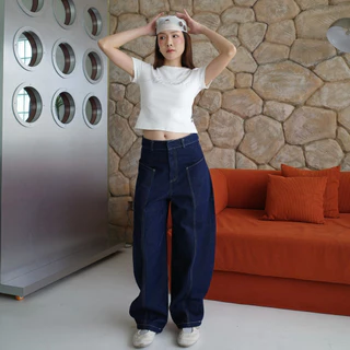 AMUSE BKK - Balloon Pants V2 กางเกงบอลลูนเวอร์ใหม่ ผ้าคอตตอลเดนิม