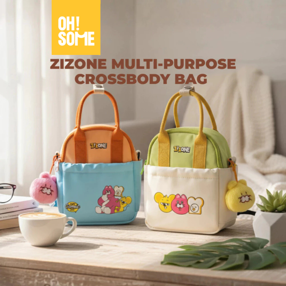 OHSOME x Zizone กระเป๋าเป้ ลายแมวพิงโก Multi-Purpose Backpack