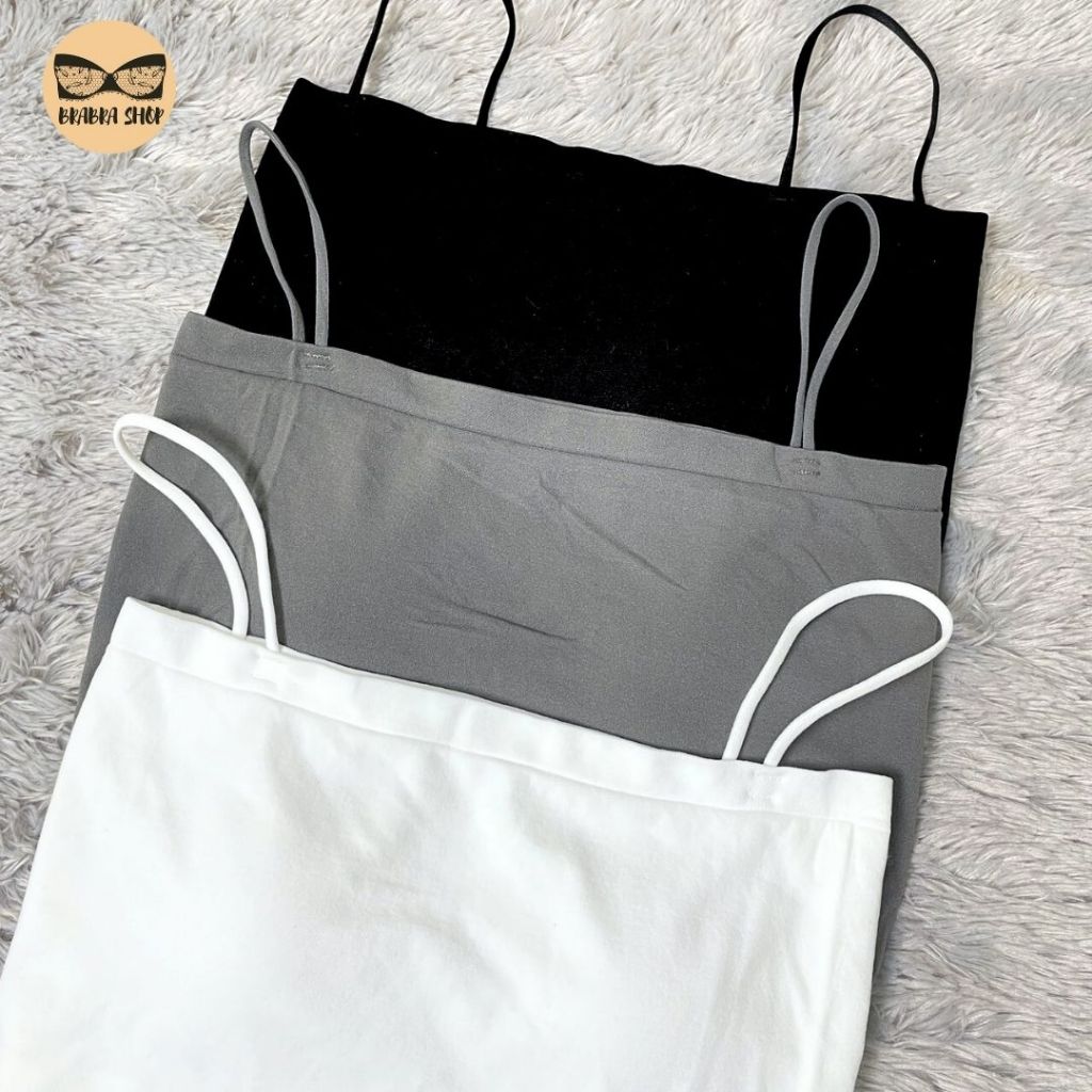 เสื้อสายเดี่ยวสาวอวบ ฟองน้ำเย็บติด เต็มตัว/ครึ่งตัว ผ้านิ่ม ใส่สบาย รุ่น L1043/L1017/L1109/L1113
