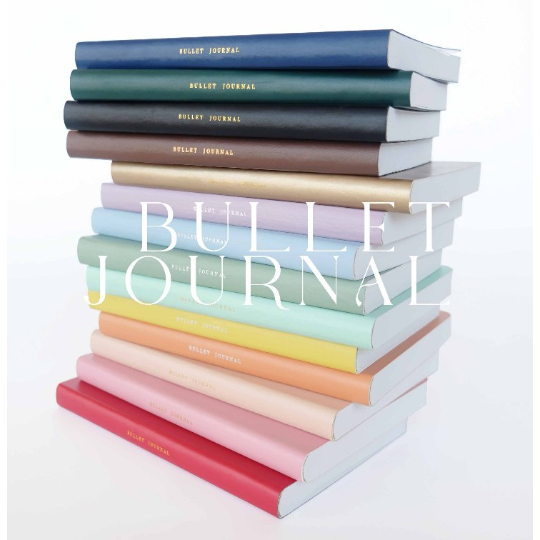สมุดโน้ต BULLET JOURNAL รุ่นใหม่ (สมุดบูโจปกหนังใหม่!!!!!! เนื้อในจุด) กระดาษหนา 100 แกรม !!