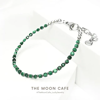 MALACHITE มาลาไคต์ หินแท้ | ผู้พิทักษ์กงล้อแห่งโชคลาภ มั่งคั่ง มั่นคง สร้อยข้อมือ หินนำโชค เสริมดวง