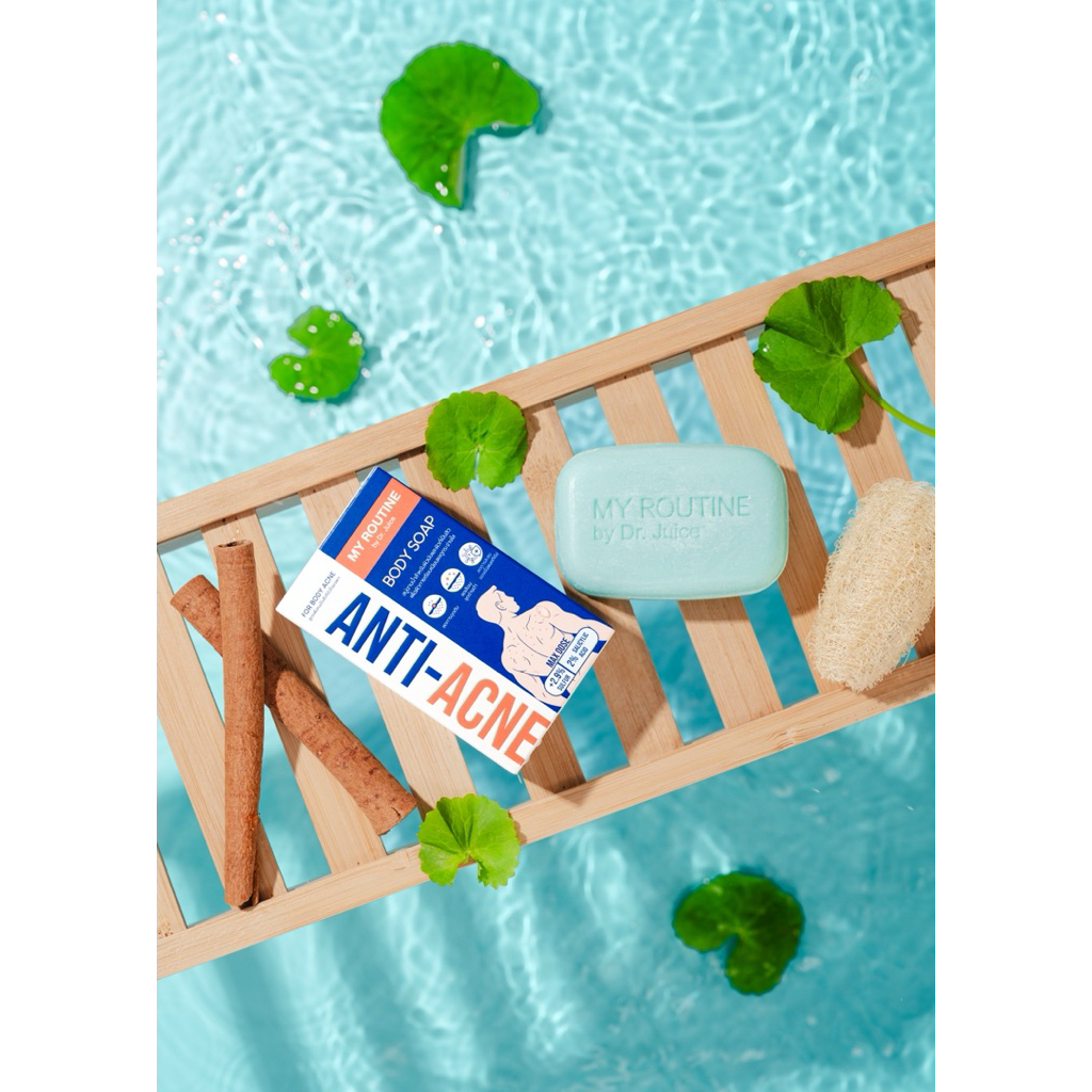 สบู่ลดสิวสูตรอ่อนโยนสำหรับคนเป็นสิวผดผื่นยีสต์ MY ROUTINE ANTI-ACNE SOAP BY DR.JUICE รูปที่ 3