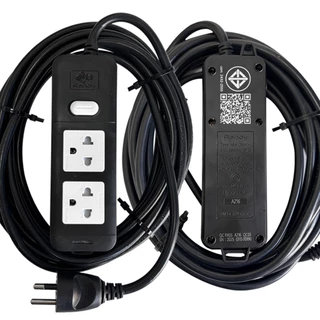 Randy รางปลั๊กไฟ 2&6ช่อง 16A 3680W รับกำลังไฟสูง ปลั๊กพ่วง มอก. สายไฟ100%ทองแดง ปลั๊กไฟ3เมตร ปลั๊ก5เมตร รางปลั๊ก10เมตร
