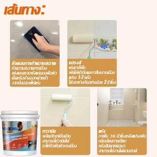 100 ปีไม่ลอก สีทากระเบื้อง กันน้ำ การต่อต้าน การต่อต้าน มิลลัสและมลพิษ สีเซรามิค สีทาพื้นกระเบื้อง สีทากระเบื้องห้องน้ํา