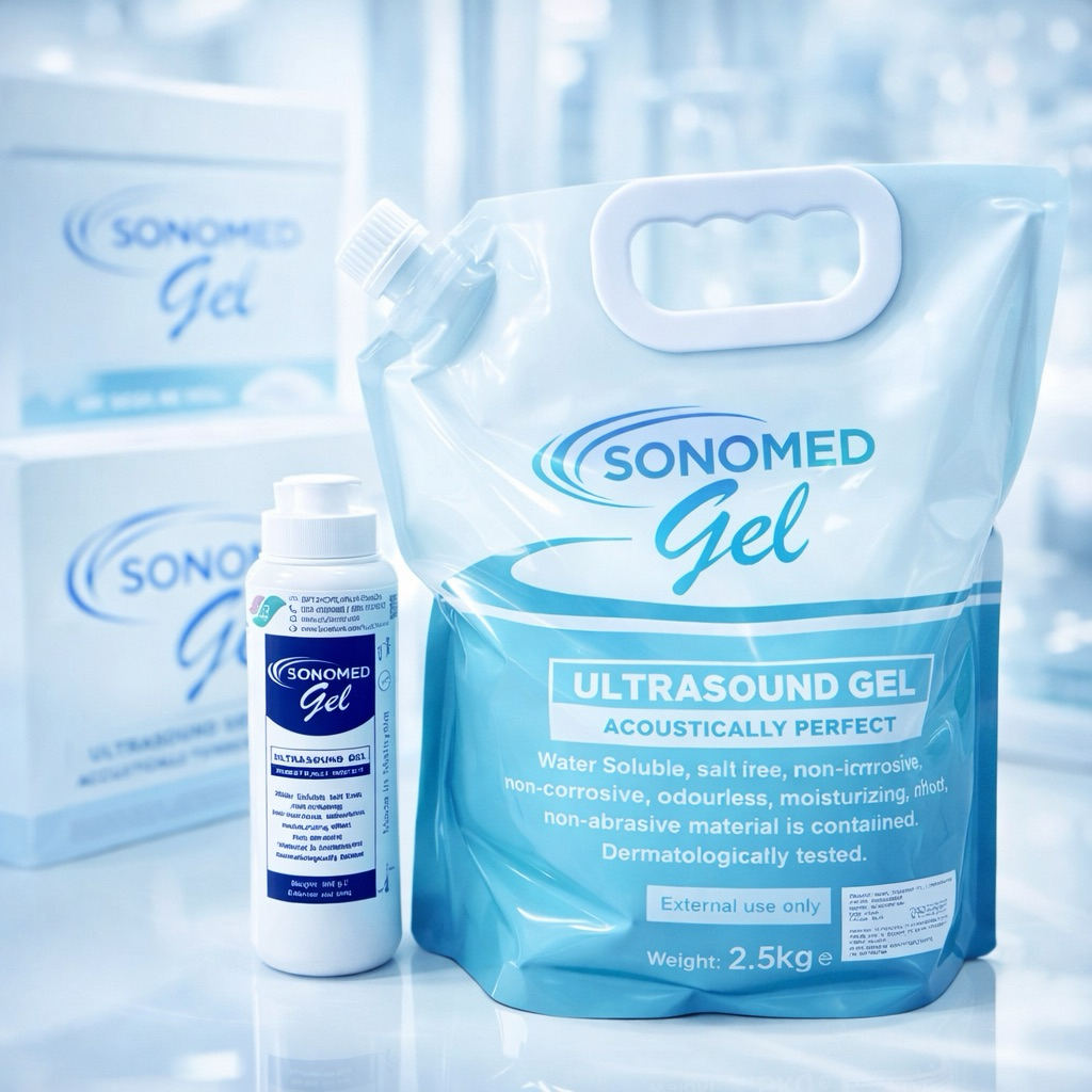 เจล อัลตราซาวด์ รีฟิล แบบถุงเติม 2500 กรัม อ่อนโยน เด็กใช้ได้ sonomed มาตรฐานเยอรมัน