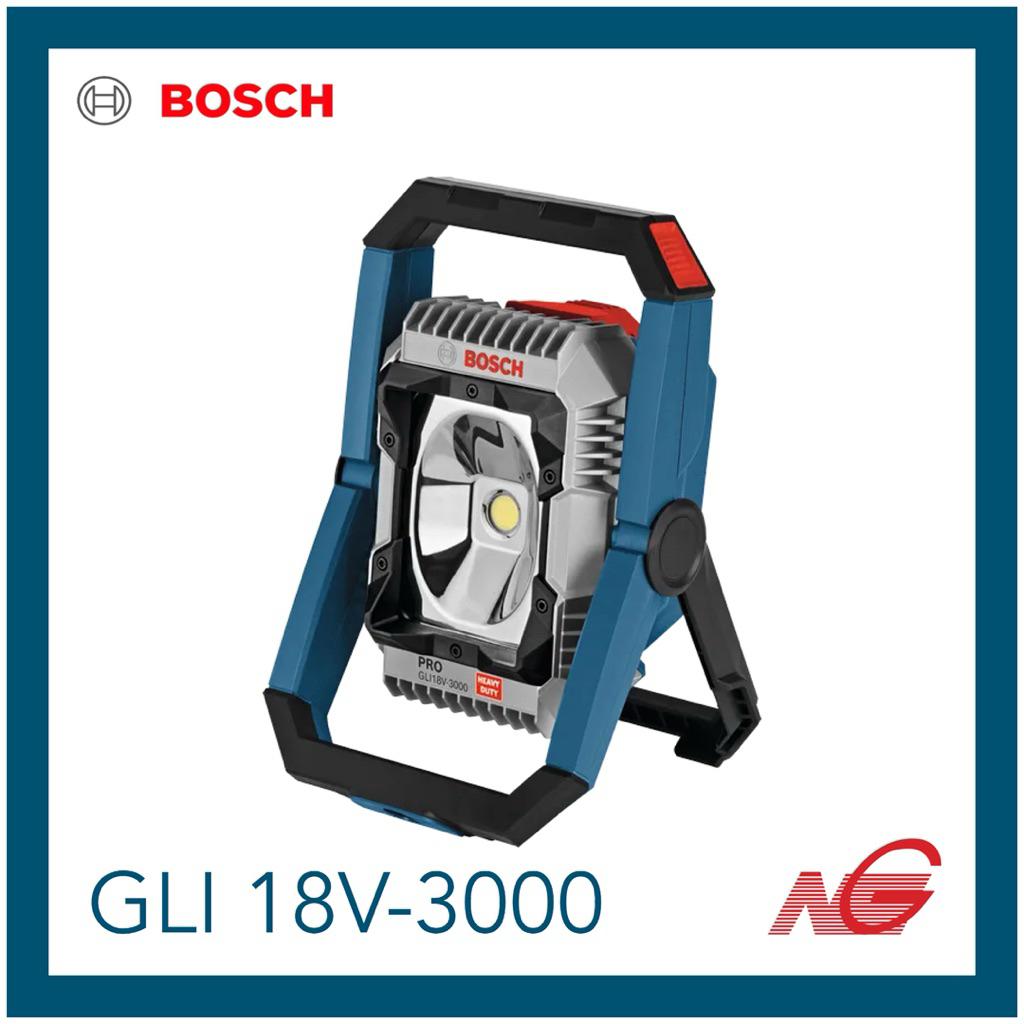 BOSCH บ๊อช ไฟส่องสว่างพื้นที่ทำงานแบบไร้สาย PRO HEAVY DUTY GLI18V-3000 06014A81L0
