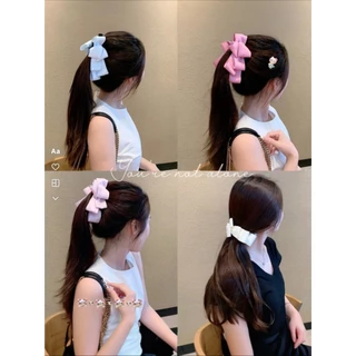 พร้อมส่ง!🇹🇭 ราคา/ชิ้น กิ๊บกล้วยโบว์ซาติน รุ่น Leyer Satin Bow กิ๊บโบว์เลเยอร์หลายชั้น สีพาสเทล พรีเมียม เนื้องานเกาหลี