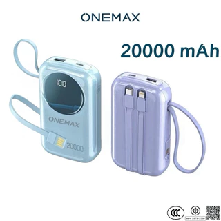 (CCC)ONEMAX 20000 mAh พาวเวอร์แบงค์ ชาร์จเร็ว Powerbank แบตสำรอง