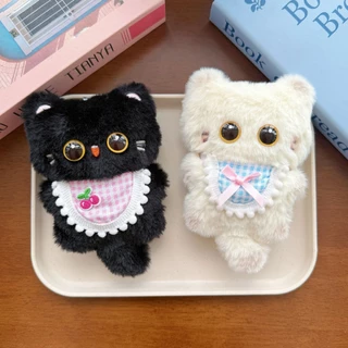 ของติดกุญแจรูปแมวน้อยสิงคโปร์ ตาโต น่ารัก ตุ๊กตาหมวกผ้า plush น่ารัก