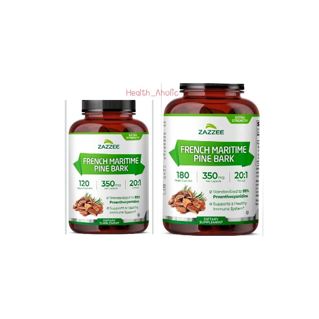 Zazzee French Maritime Pine Bark (120, 180 Capsules)